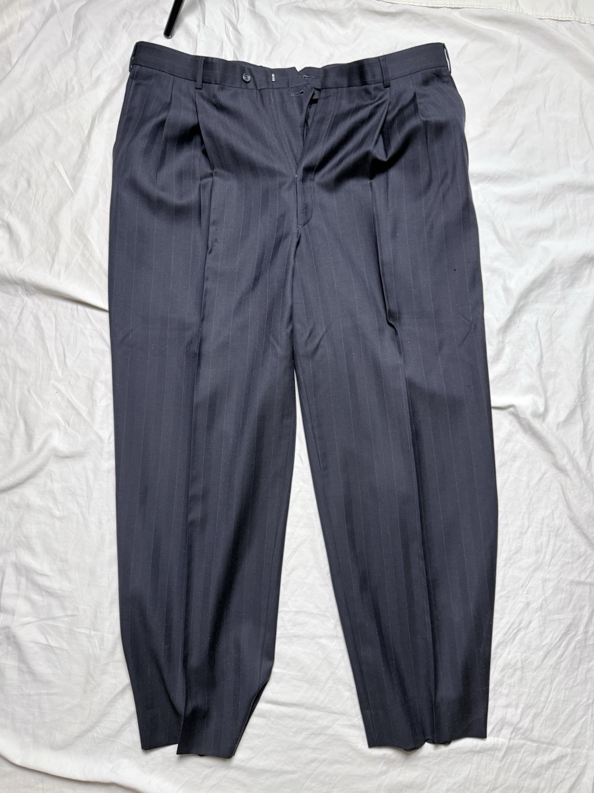 Vito Rufolo Suit Mens 48R 43×28 Made in Italy Lessona Super 100s 2 Piece Cuffed