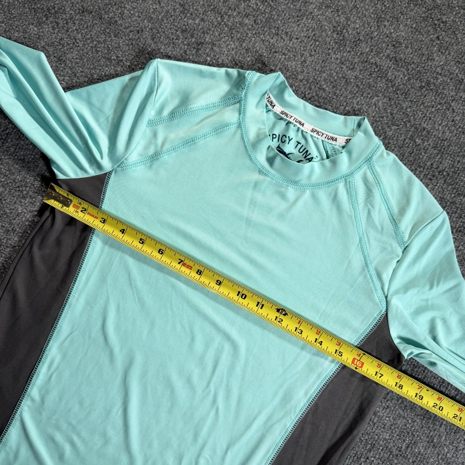 Spicy Tuna Shirt Mens Large Fishing UV Protection Mahi Mahi Beach Vacation