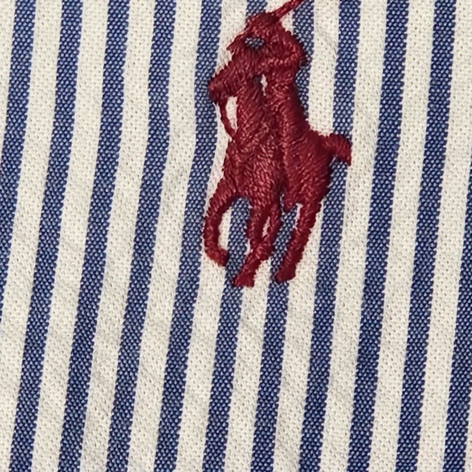 Ralph Lauren Men’s Classic Fit Blue/White Stripe SS Dress Shirt 2XLT