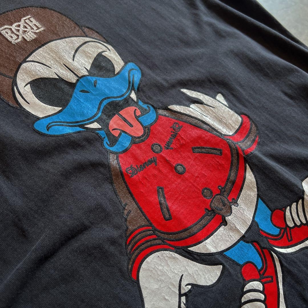 BOUNTY HUNTER Disney Donald Duck T-Shirt Black XL BxH Tokyo Streetwear Rare VTG