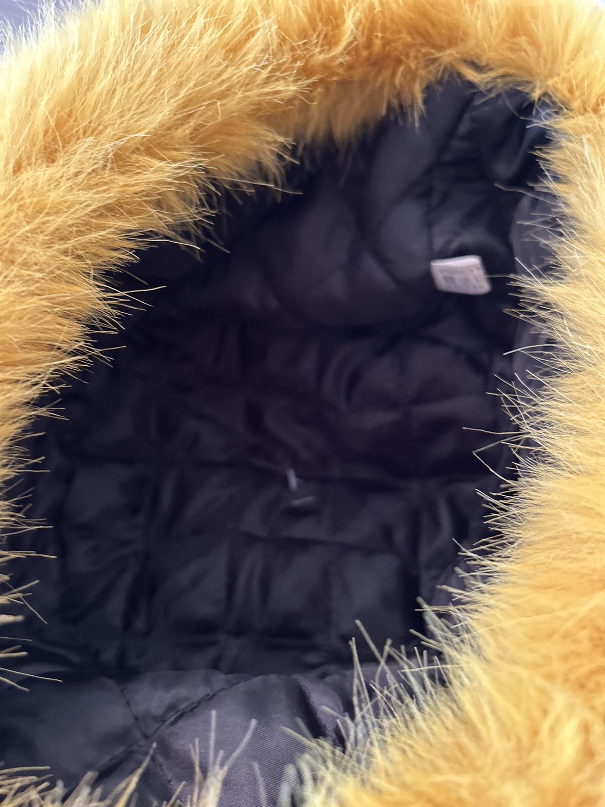 Winter Faux Fur Hat Plush Fluffy Cap Butterscotch Yellow C&D