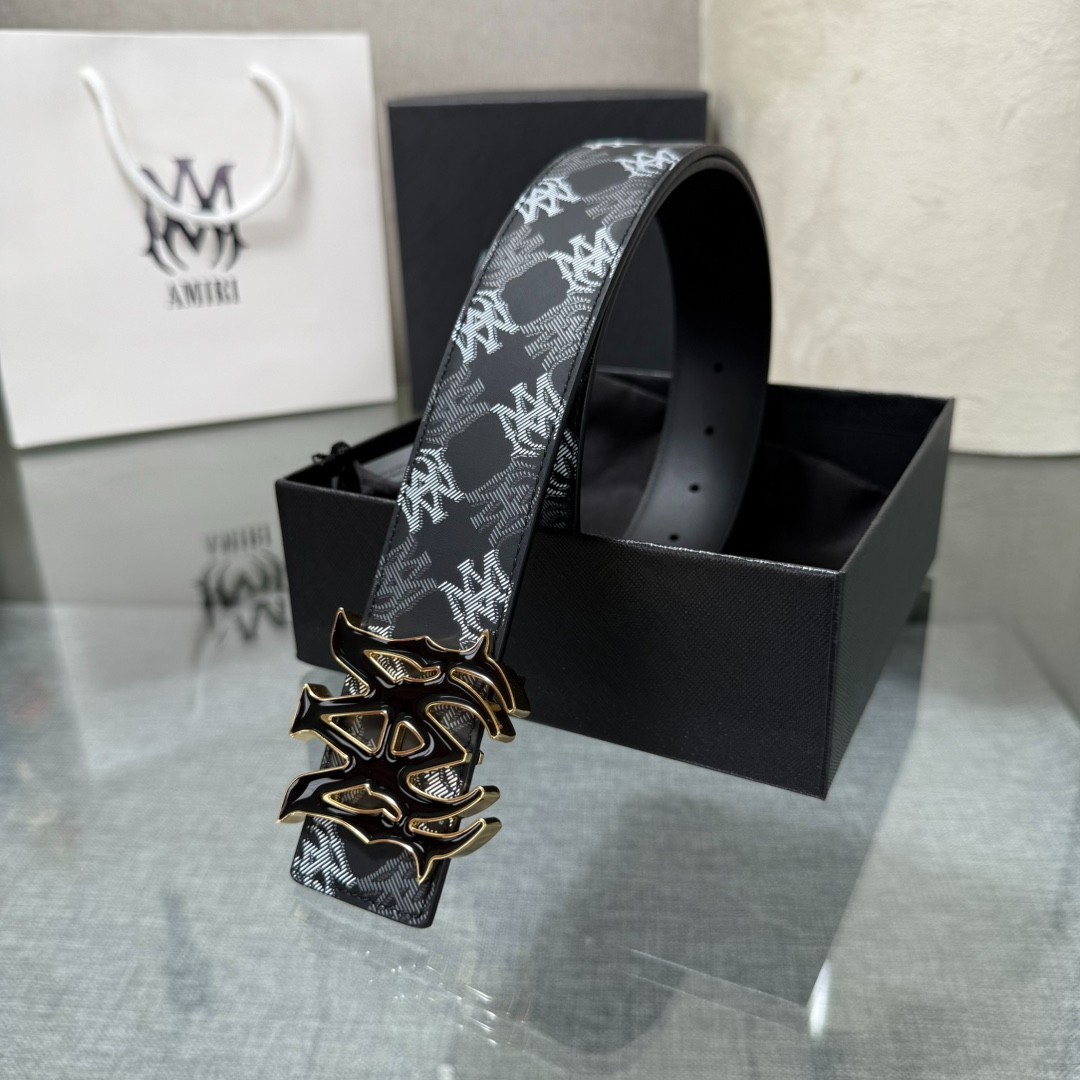 AMIRI’s Latest Viral Hit: Reversible Cowhide Leather Belt (3.8 cm Width)