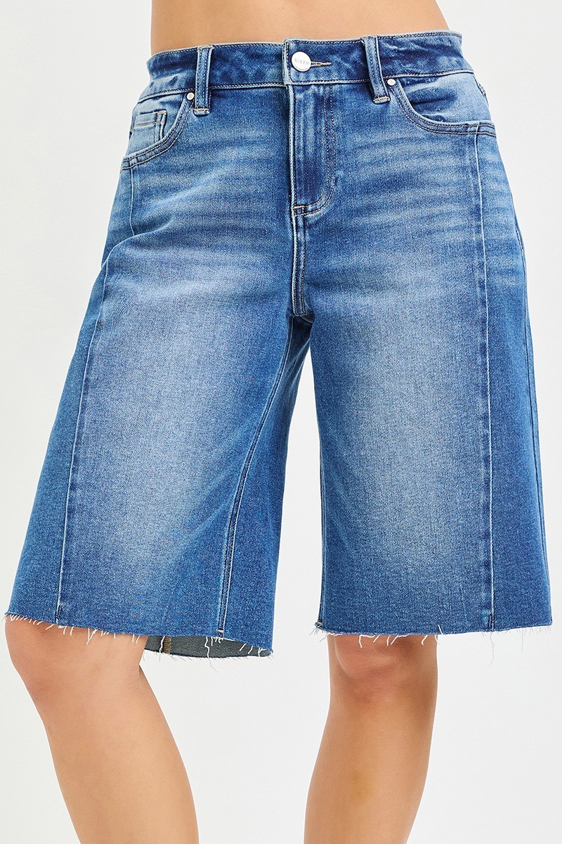 Best Price!!! – RISEN Raw Hem Slouchy Seamed Jorts – Free Shipping