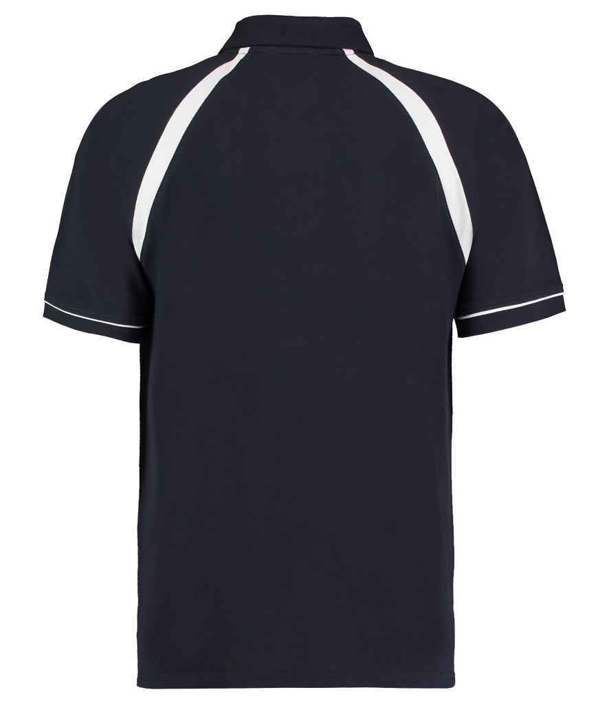 Mens Polo Shirts Short Sleeve Raglan Contrast Trim Cotton Pique Collared T Shirt