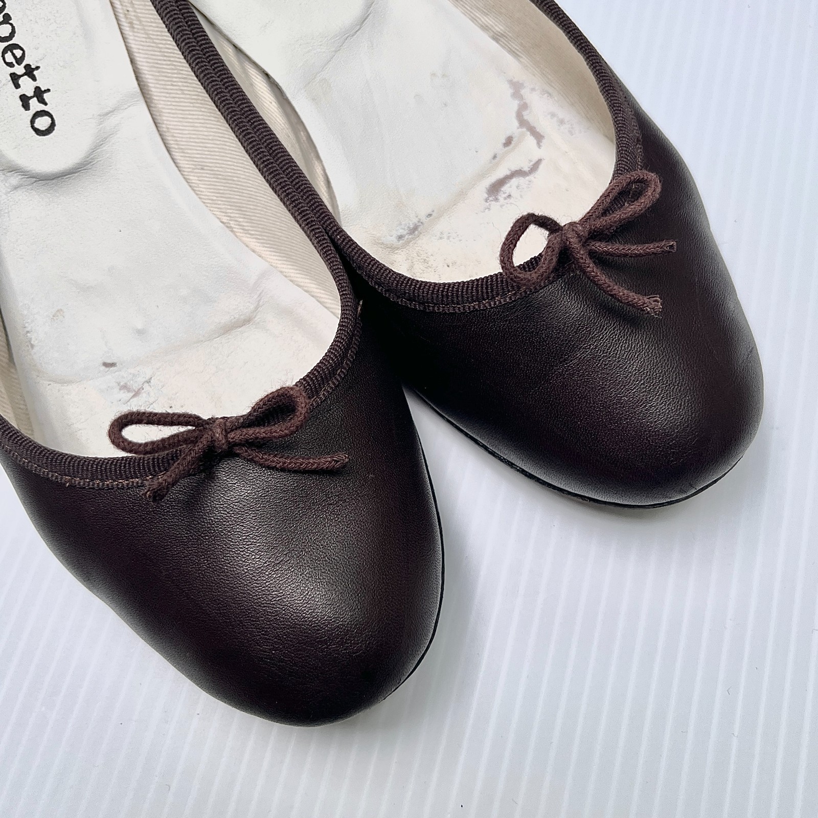 Repetto Camille Leather Heels in Brown – Size 39 EU/8-8.5 US