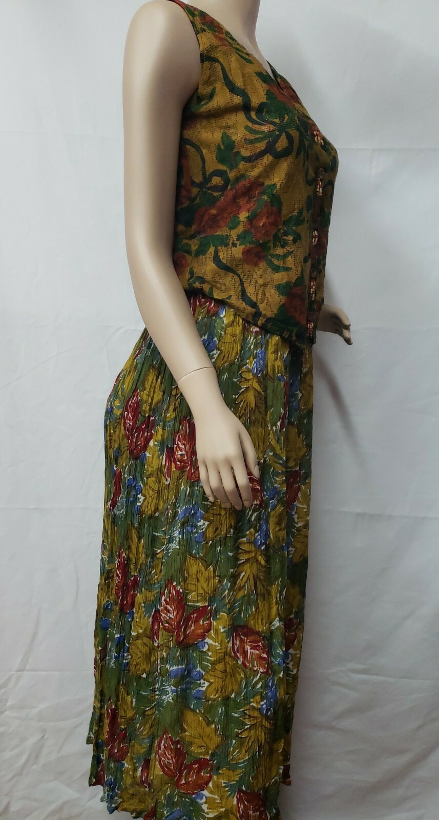 Regardel Carol XXX VINTAGE SIZE M Floral Modest Secretary Women’s Midi Dress # C