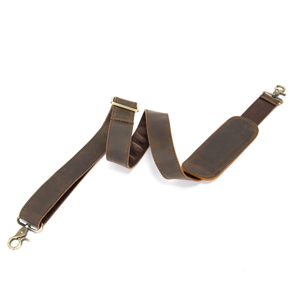 For Briefcase Luggage Messenger Bag Genuine Leather Replacement Shoulder Strap