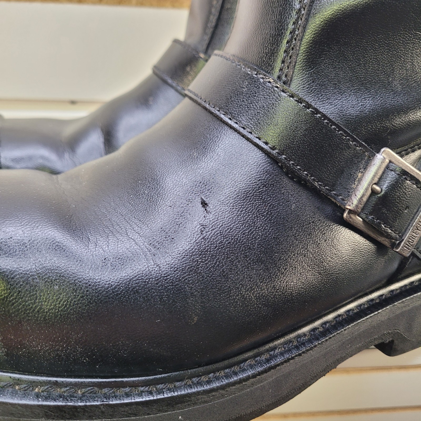 Harley Davidson Men’s Jason Black Steel Toe Boots Shoes D93120 Safety Sz 10M