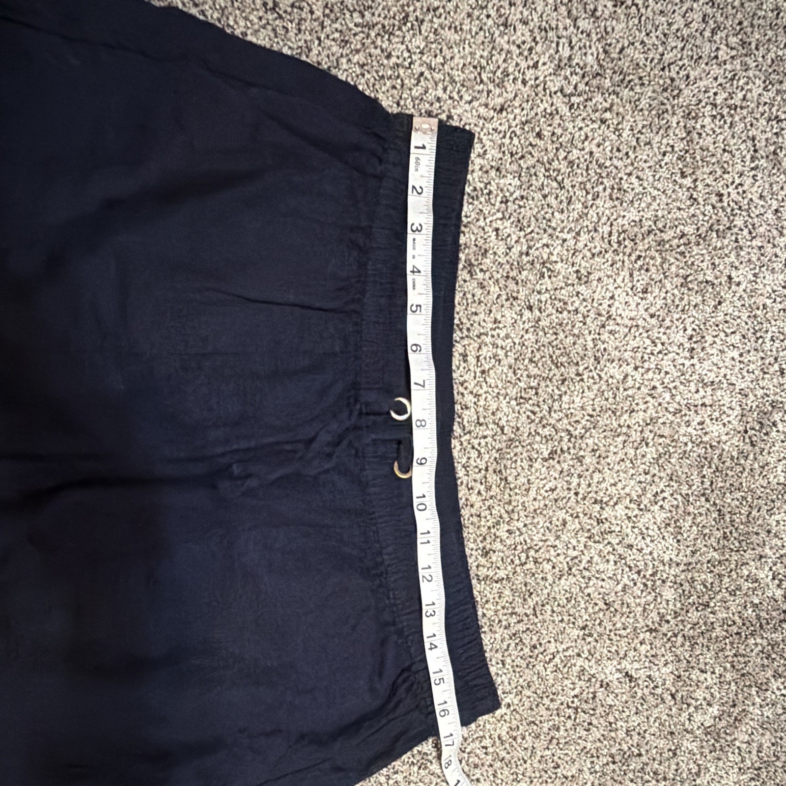 Zenana Women’s Navy Solid Shorts XL 4in Inseam Pockets Elastic Drawstring