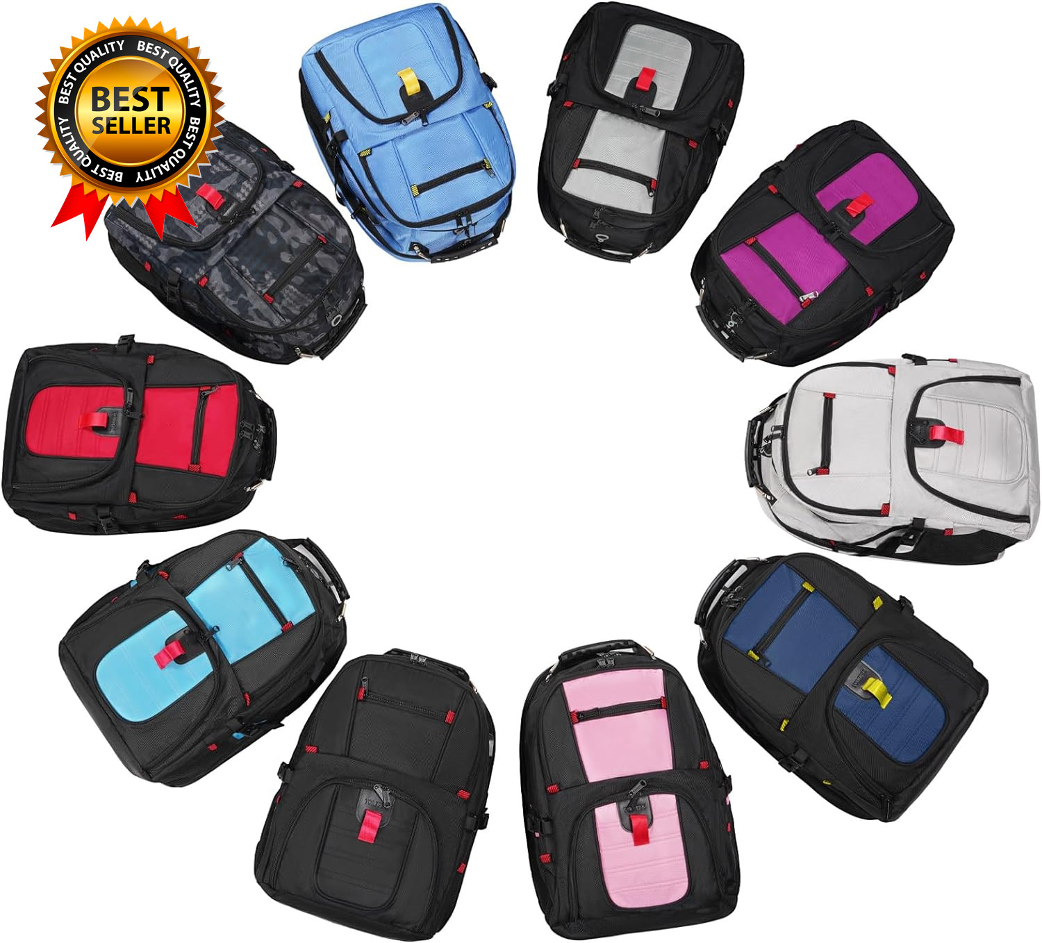 Travel Backpack Extra Large 50L Laptop Backpacks for Men Women Water Resistant