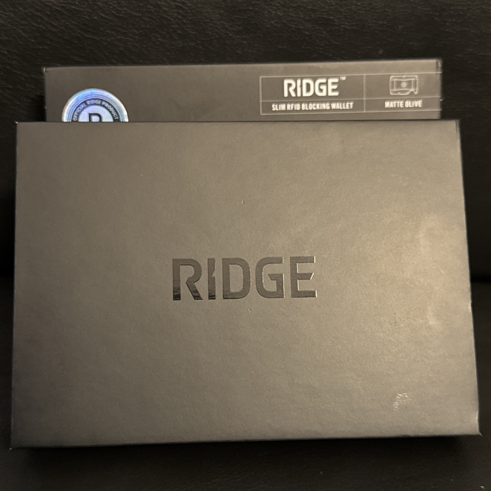 Ridge 2.0 Slim RFID Blocking Aluminum Wallet W/Cash Strap For Bills- Matte Olive