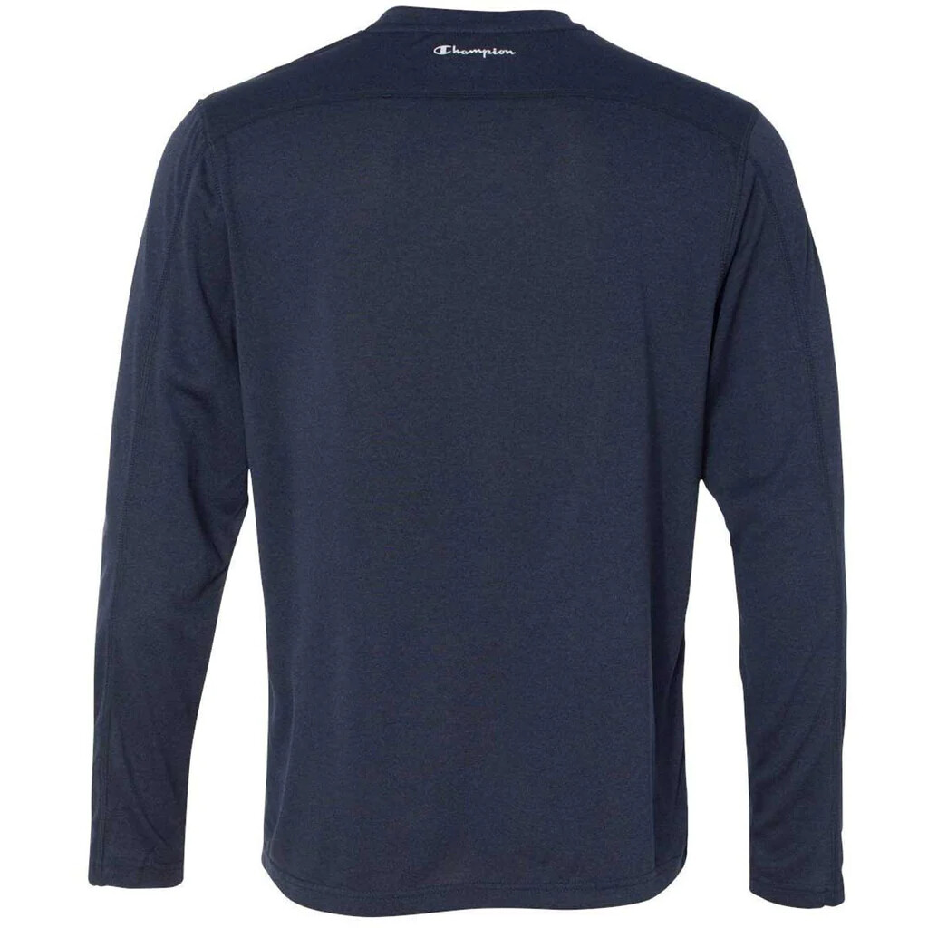 CHAMPION Mens Vapor PowerTrain Long Sleeve Training Shirt | Navy Blue | CV26