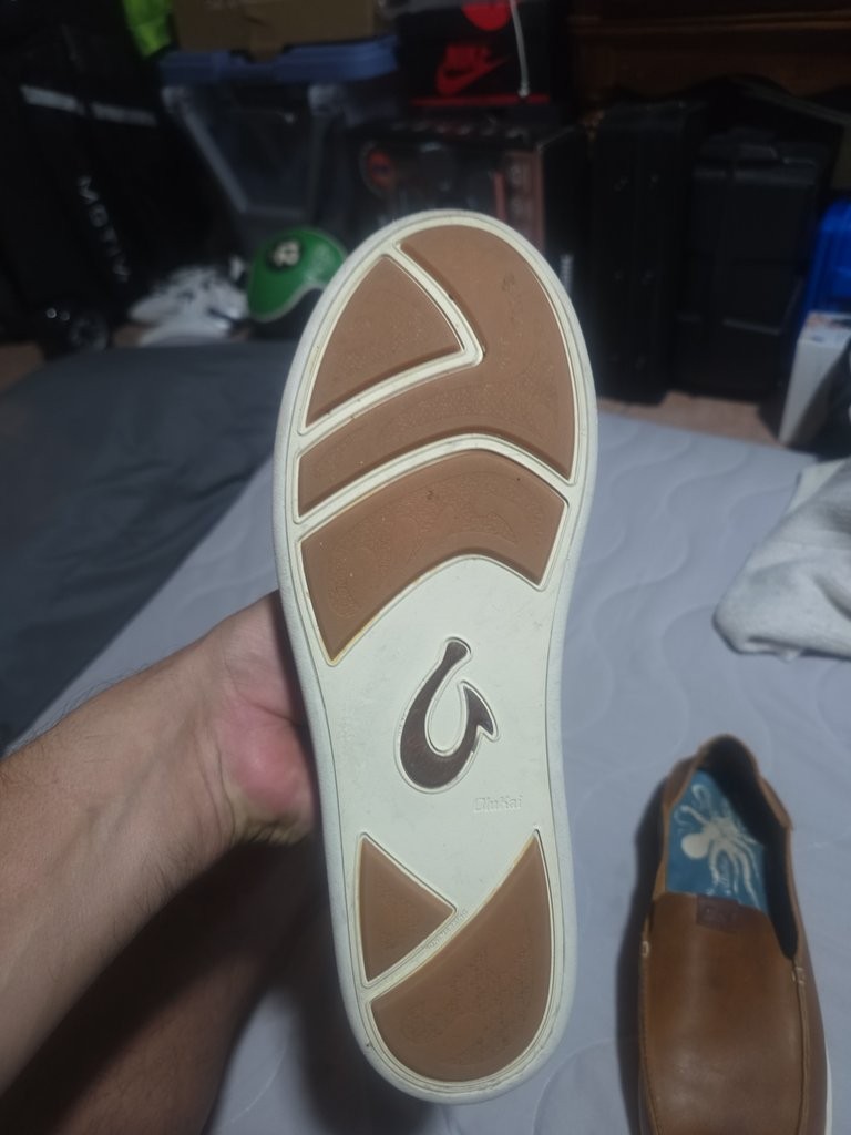 Olukai Men’s Leather Slip-On Shoes