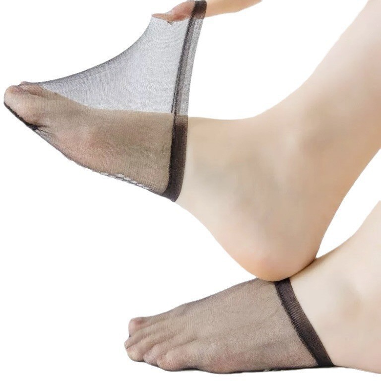 Half Socks Mules Clogs Invisible No Show Nylon Liner One Size Multi-color