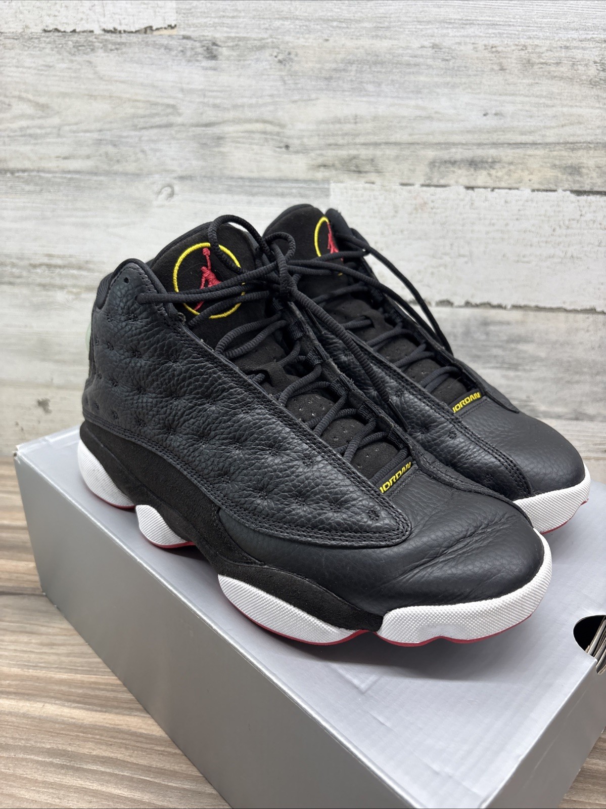 2023 Air Jordan 13 “Playoffs” Black/Red/White/Yellow Men’s Size 9.5 414571-062