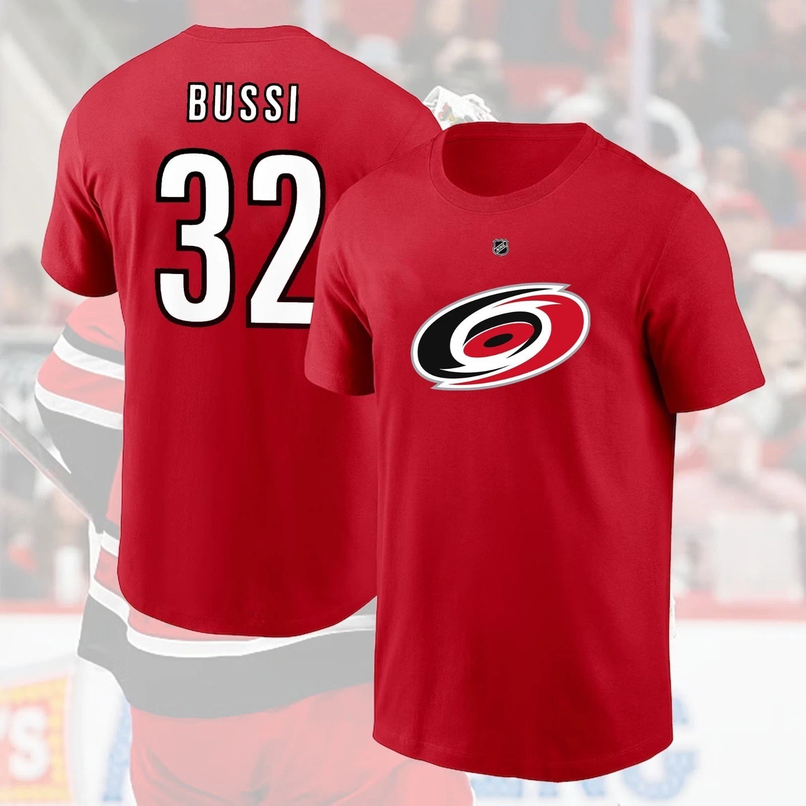 HOT! Brandon #32 Bussi Carolina Name & Number Player Fans Hurricane Gift
