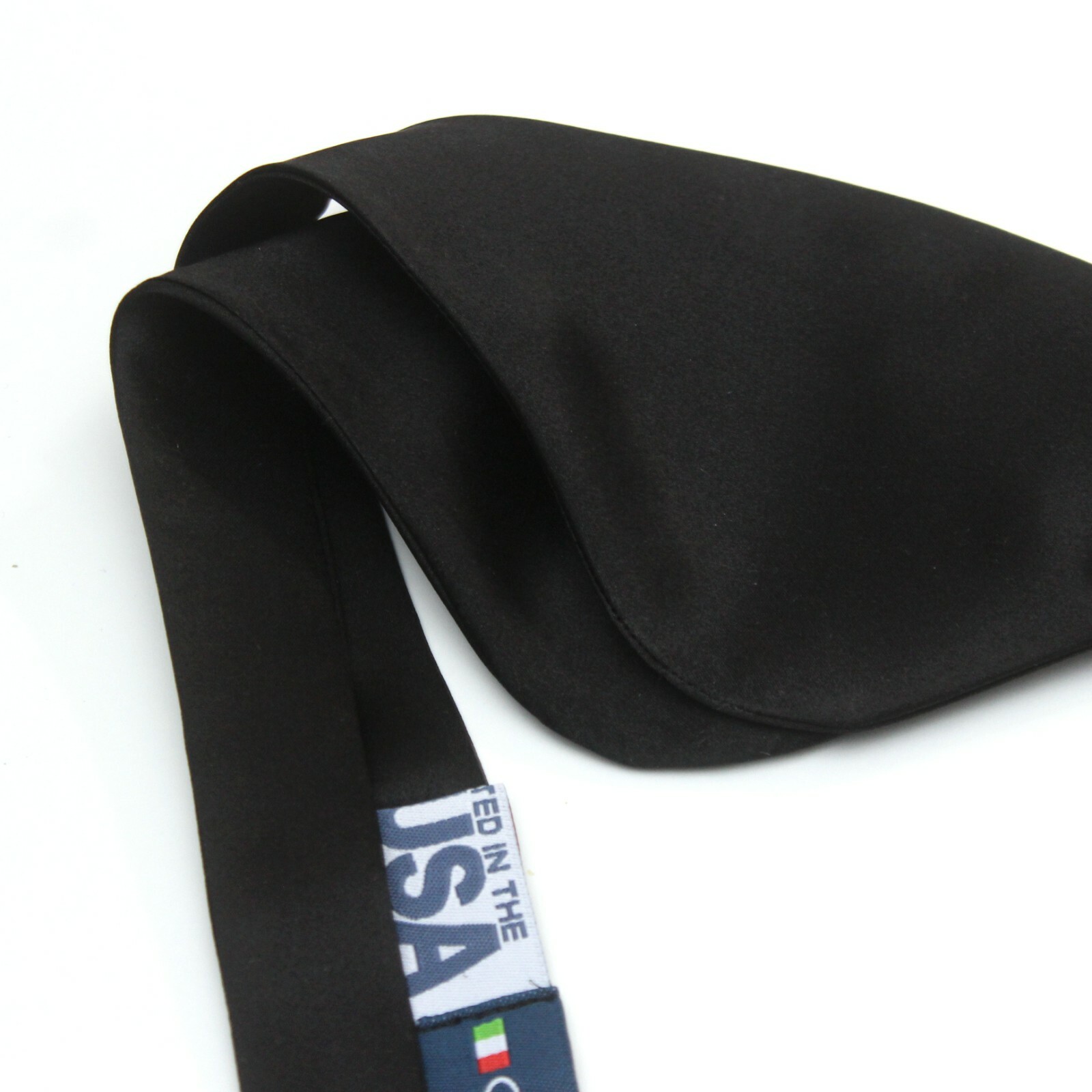 Men’s Self-tied Bow Tie Black Charmeuse Silk Bow tie Big Butterfly Bow tie S013