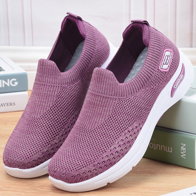 Women Orthopedic Sneakers with Cushion Slip On Walking Gym Comfy Fashion Shoes