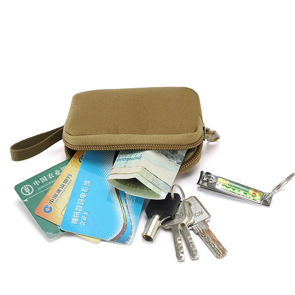 Tactical Small EDC Key Coin Holder Purse Pocket Wallet Waist Belt Bag Pouch Case