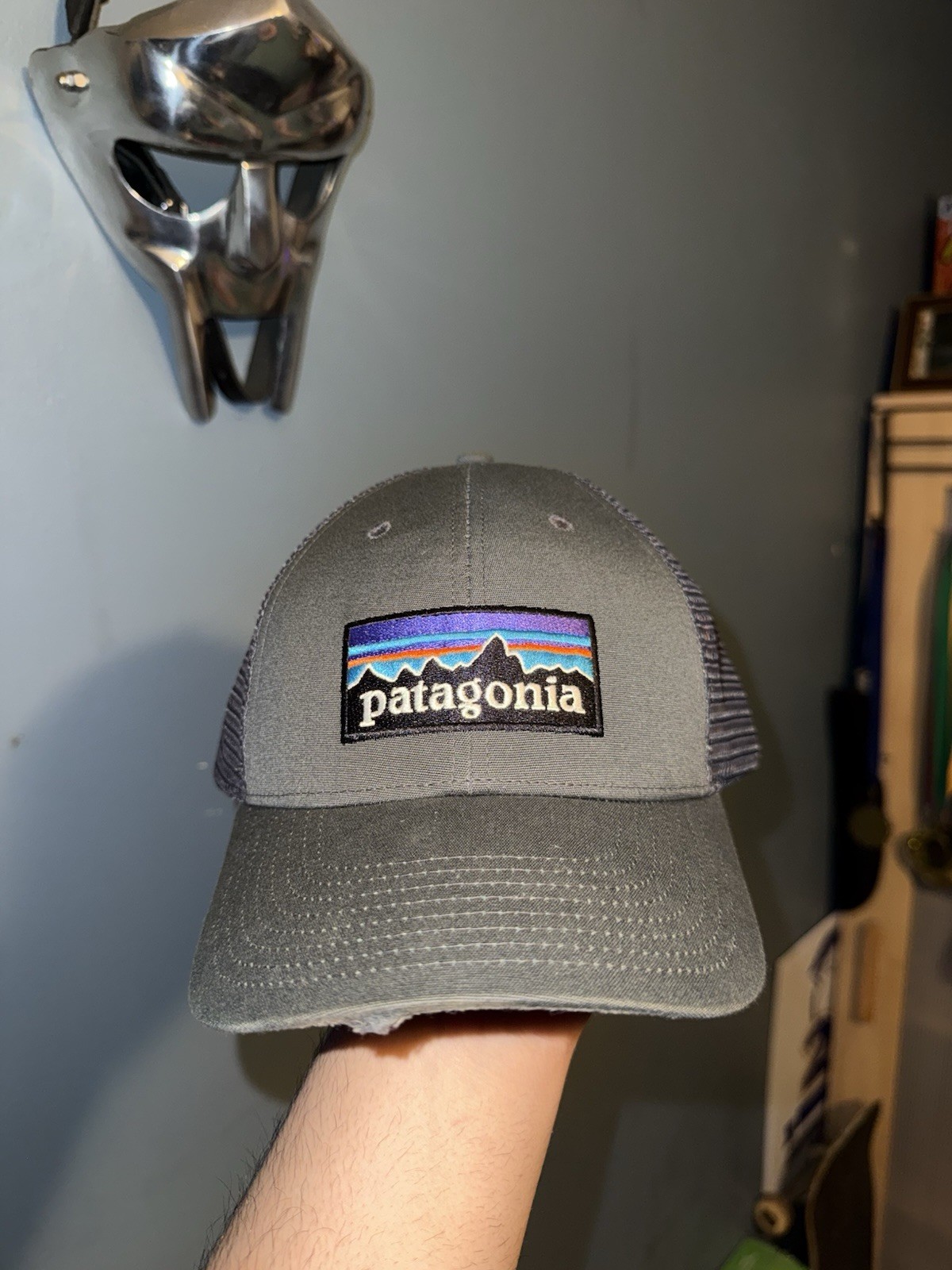 Patagonia Gray Trucker Hat Mesh Back Adjustable One Size