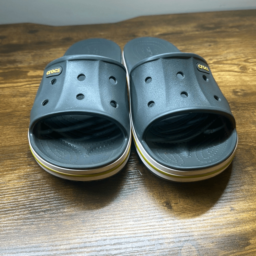 CROCS Bayaband Slides Slip On Sandals Gray Size 11 Comfort