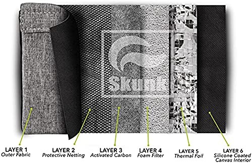 Skunk Mr Slick Smell Proof Bag 6″ (Black/Black)