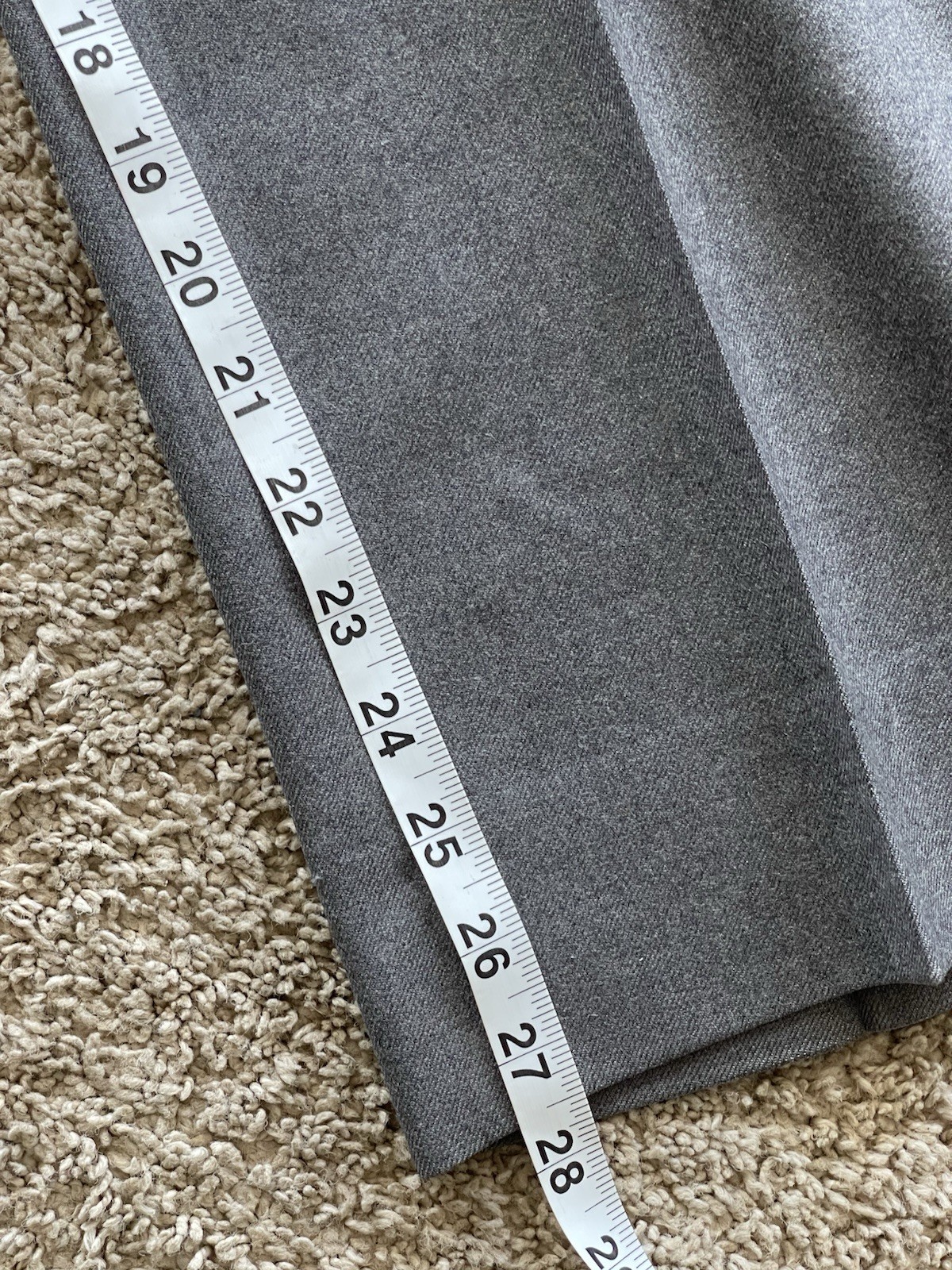Corbin Prime Flannel Pants Men 32×27 Gray Wool USA