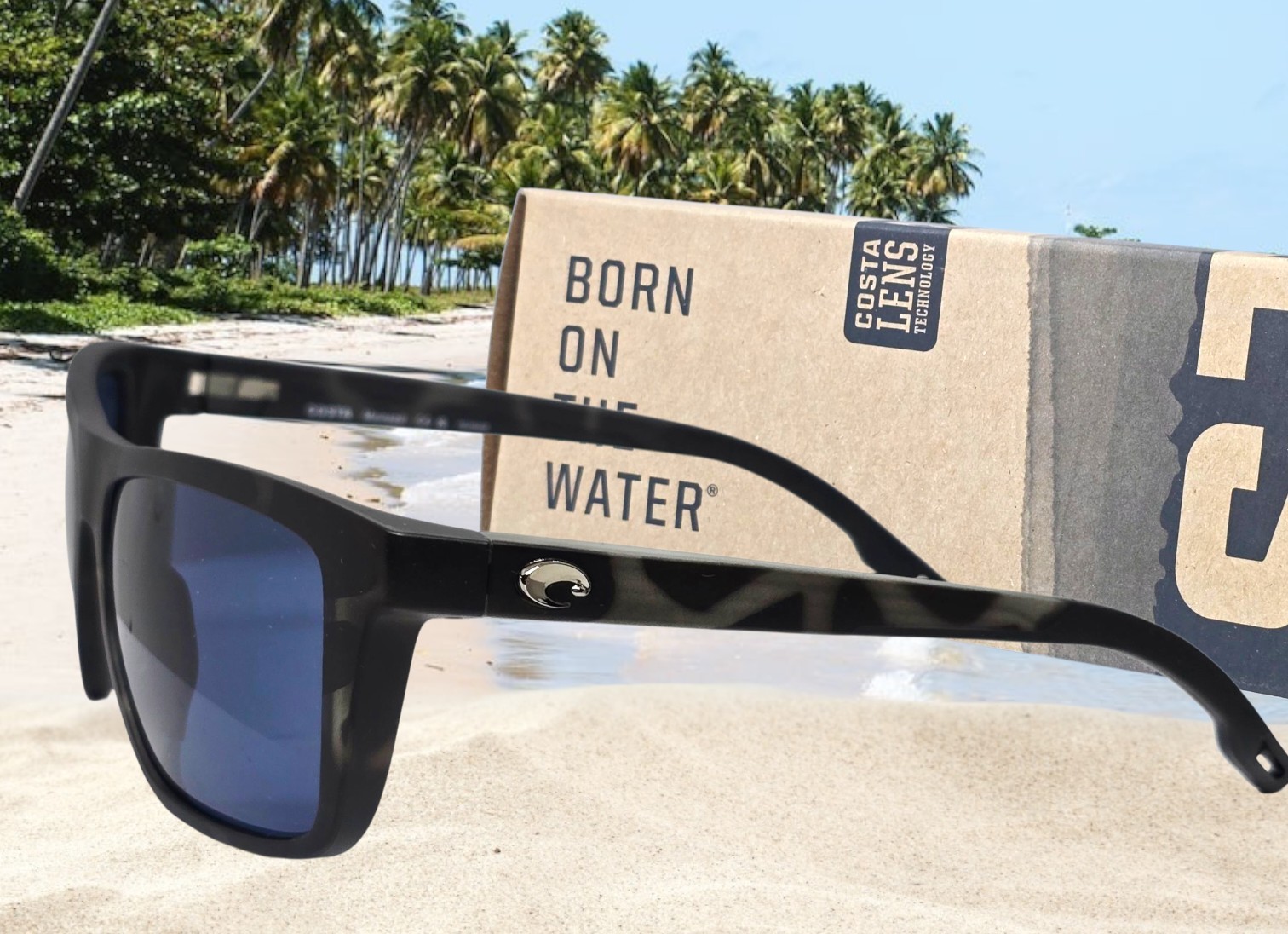 COSTA DEL MAR tiger shark/gray MAINSAIL polarized 580P sunglasses NEW IN BOX!