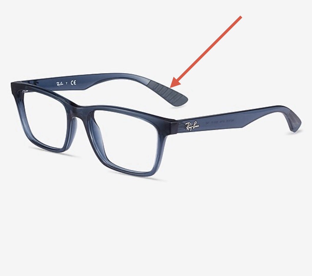 Ray Ban RX 7025 RB7025 Eyeglasses NAVY BLUE Replacement Temple Tip Ends 1-Pair