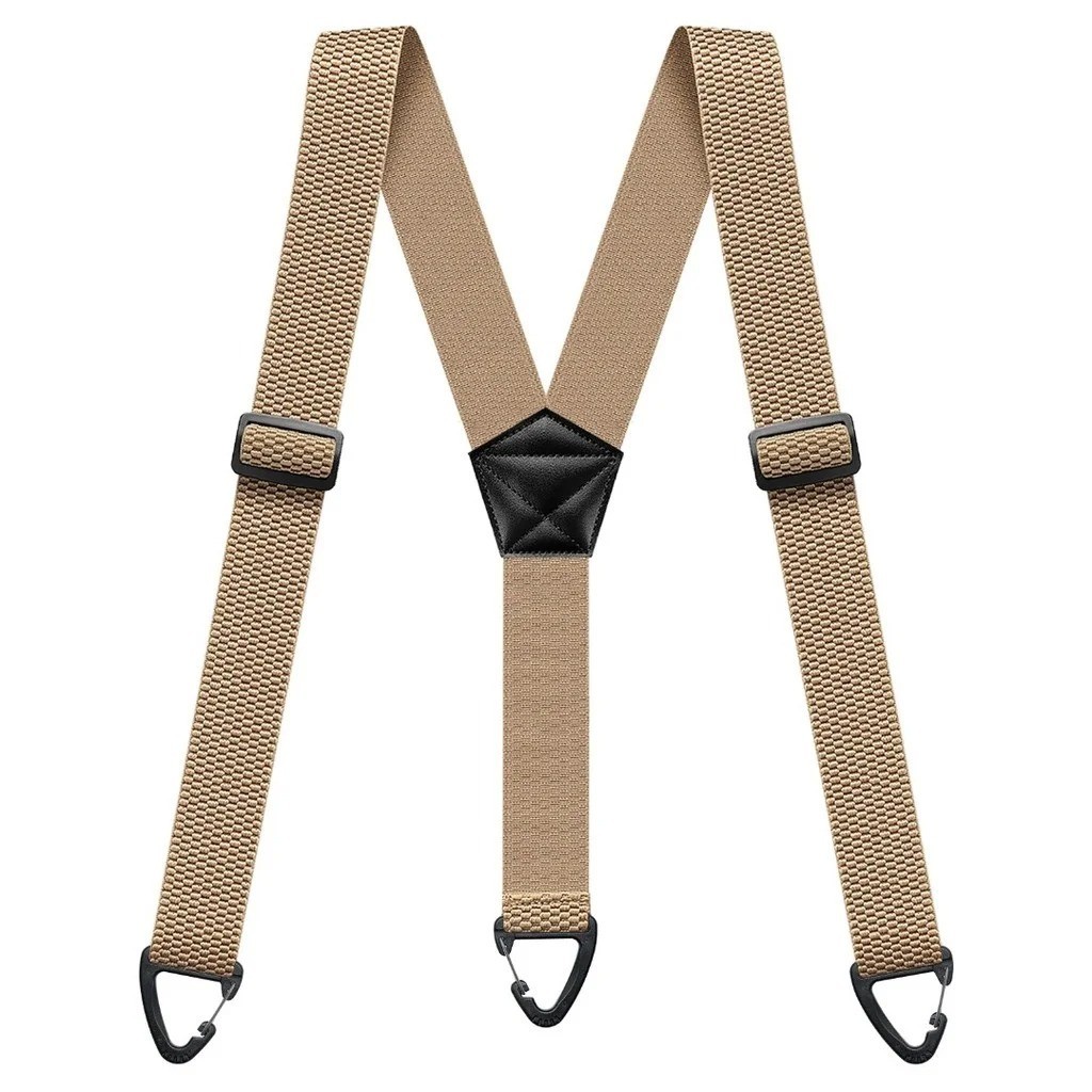 Heavy Duty Elastic Suspenders for Men Trouser Pants Braces Strap Work Belt