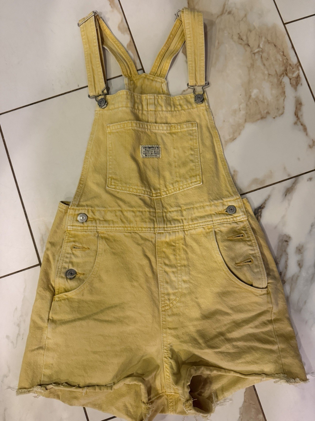 The Cords & Co Light Pink Wide Corduroy Shortalls Overall Shorts, sz XS