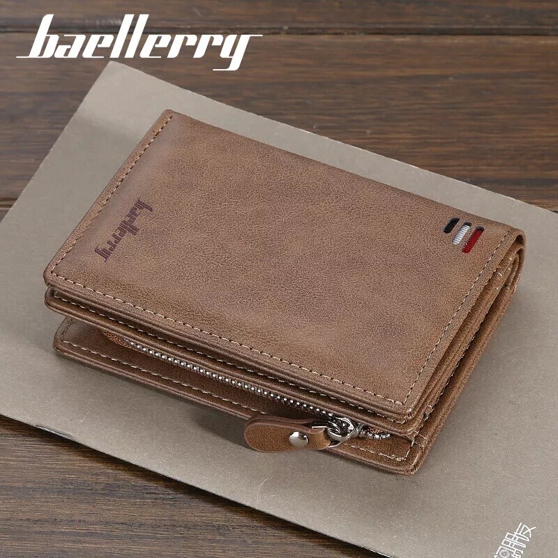 Mens RFID Blocking Leather Wallet Credit Card ID Holder Zipper Purse Waterproof