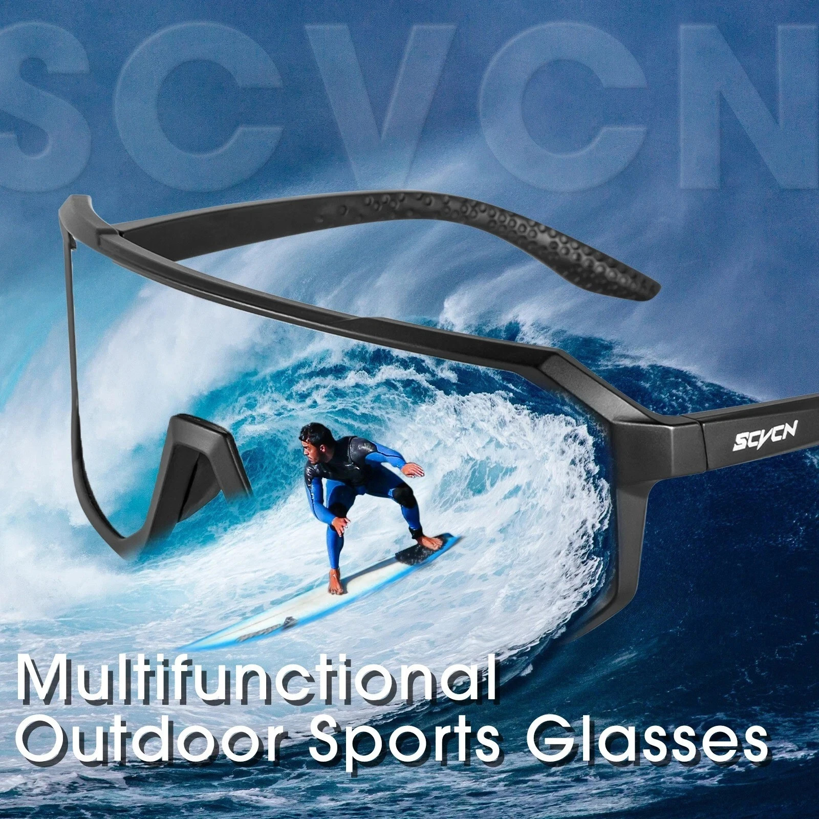 Cycling Sports Sunglasses UV400 MTB Bicycle Riding Outdoor Wrap Glasses Unisex