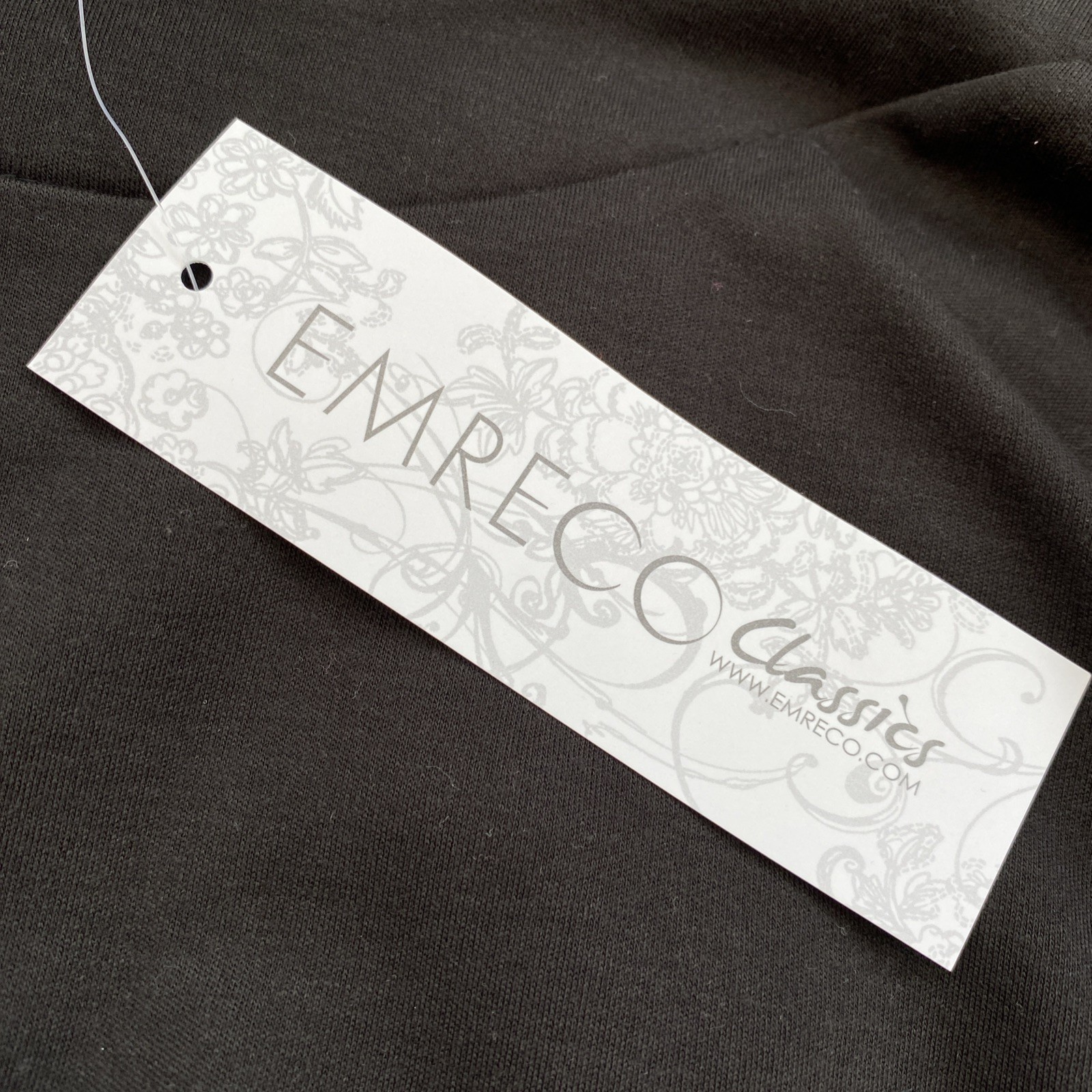 Emreco Ladies Size 20 Black T Shirt machine washable BNWT