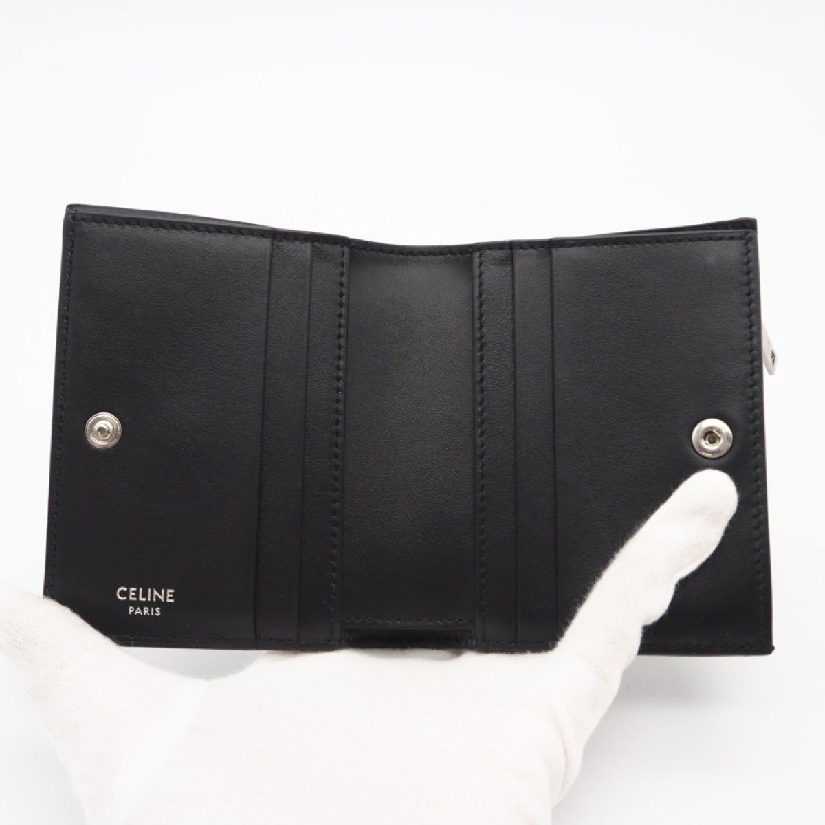 Returns accepted within 3 days Condition CELINE Triomphe Canvas Compact Wallet
