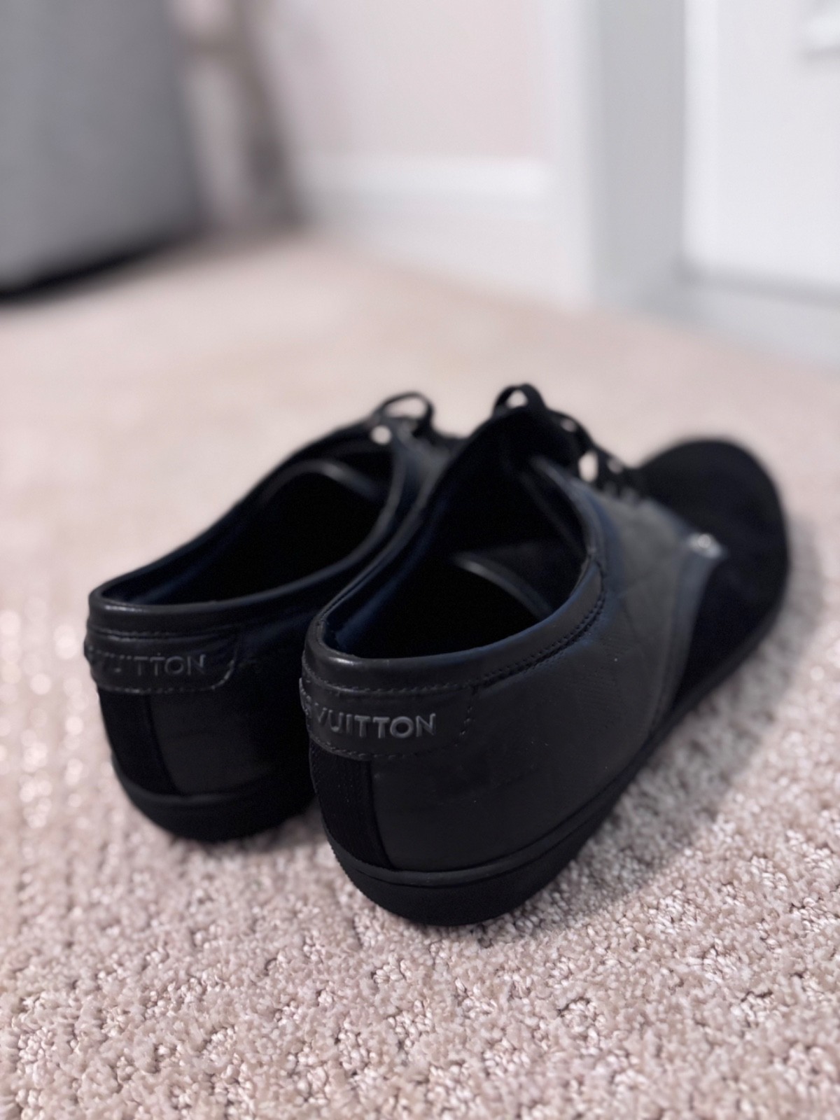 Louis Vuitton black derby sneakers