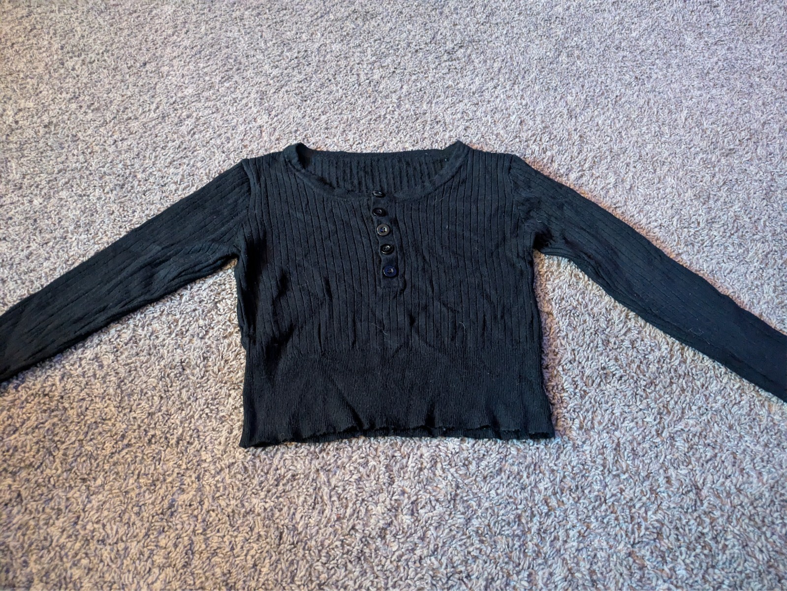 womens black button up work shirt cropped professional
