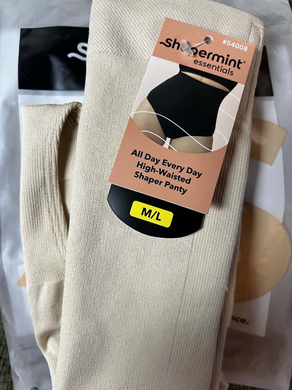 Shapermint All Day Every Day High-Waisted Shaper Panty M/L Beige Firm 54008