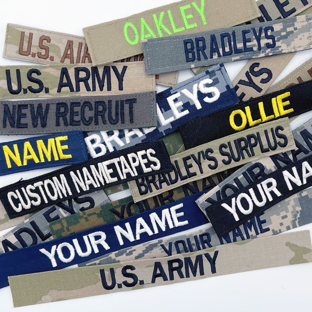 Name Tapes, Military Nametapes, Custom Name Patches, Embroidered Name Tags