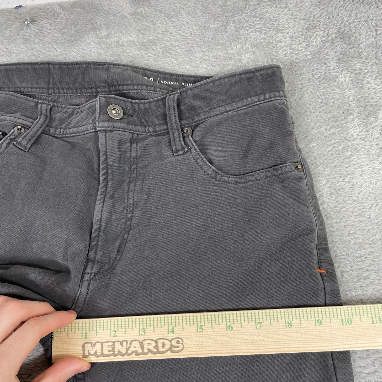 The Normal Brand Normal Slim Pants Mens 30×30 Gray Stretch Cotton Blend Chino