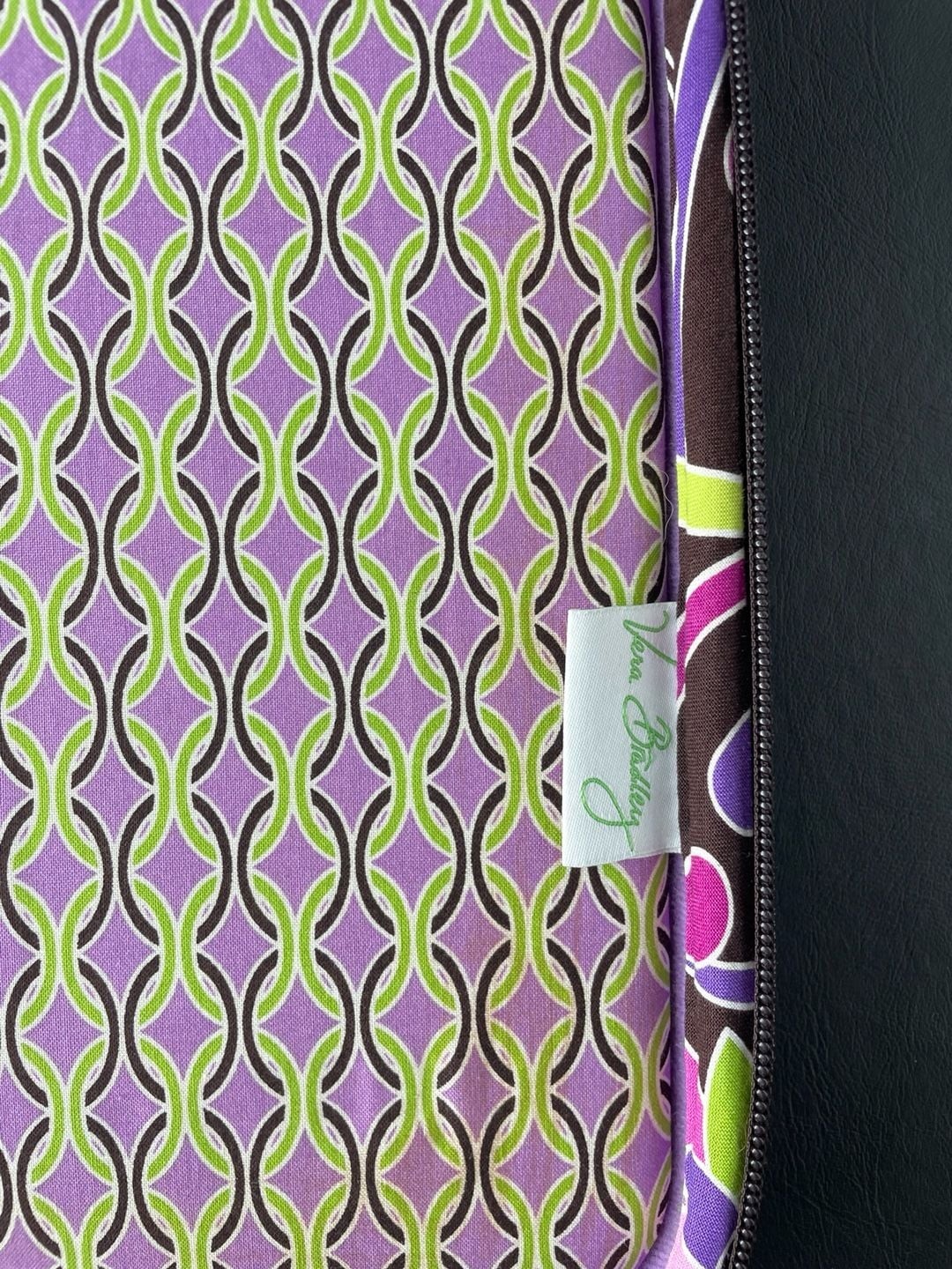 Vera Bradley Quilted Floral Laptop Computer Bag with Shoulder Strap