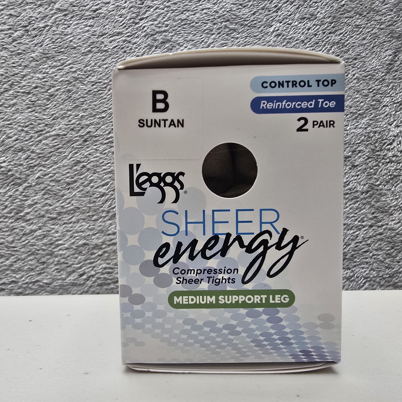 L’eggs Tights B Suntan Sheer Energy Control Top Compression Medium Support 2