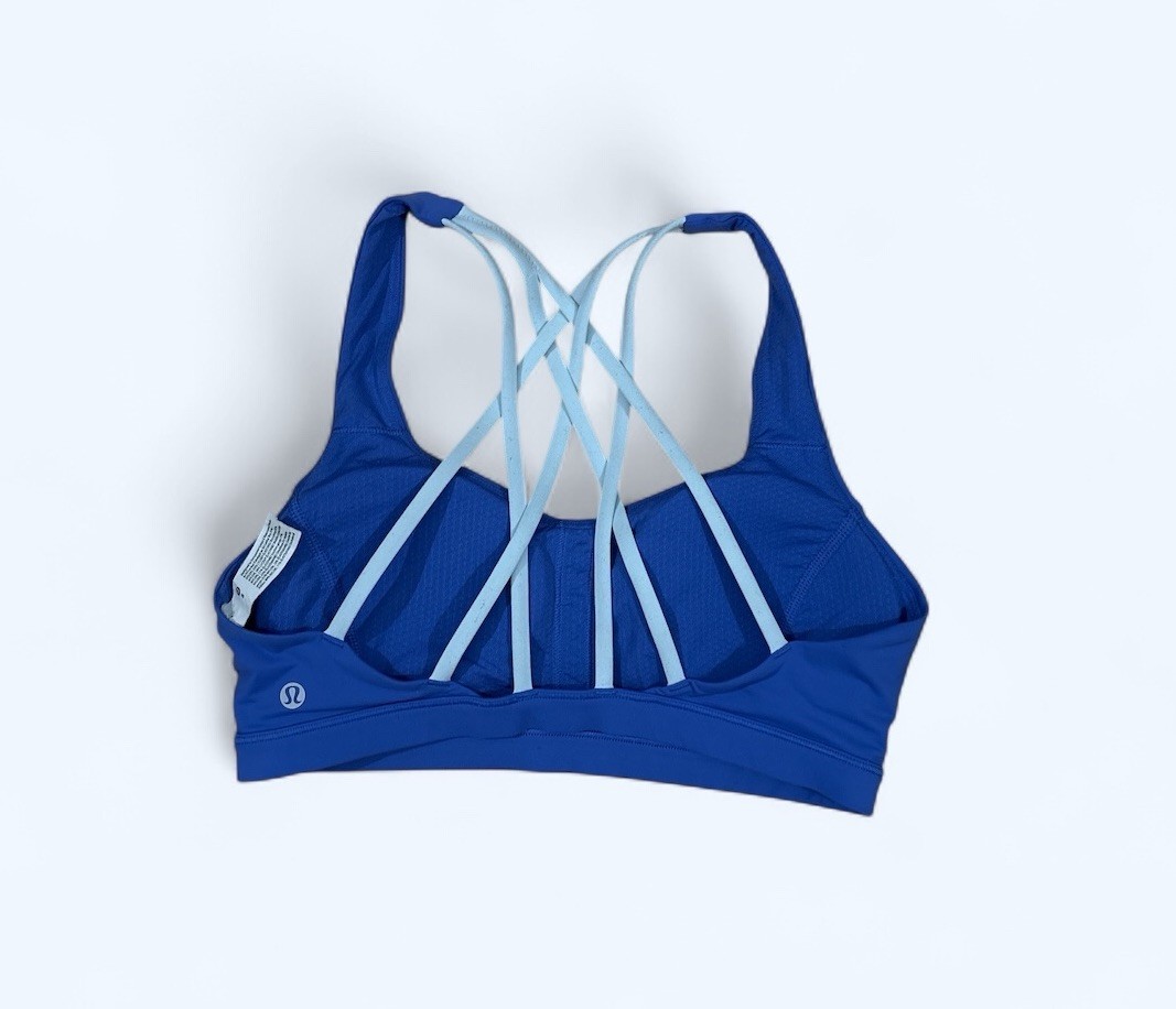 Lululemon Athletica Free To Be Tranquil Bra Blue Size 8
