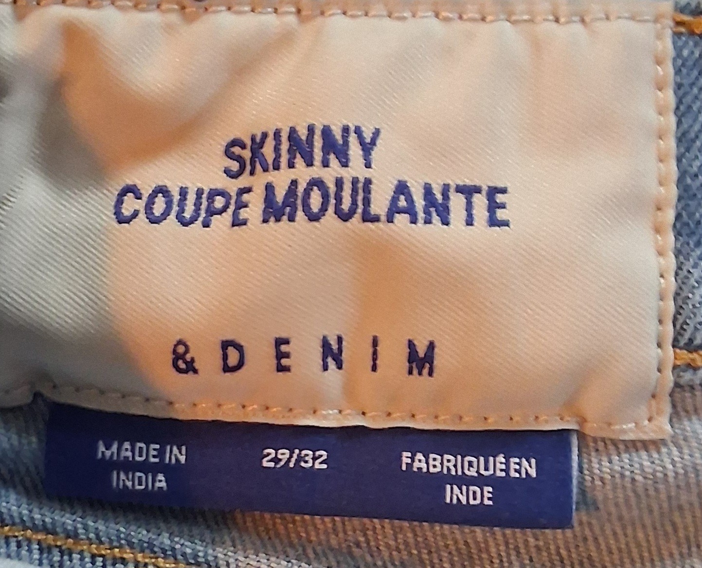 H&M Denim Womens Light Blue Wash Denim Skinny Jeans Waist 29