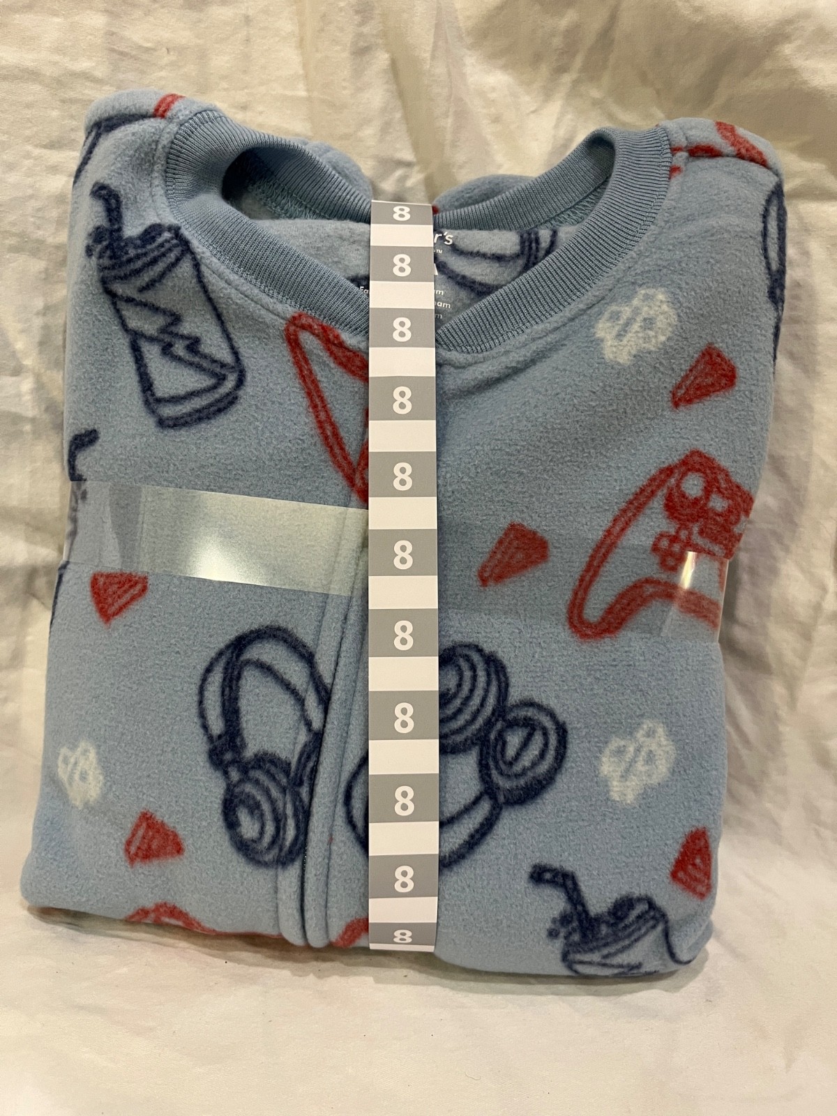 Carter’s Kid Boys 1-Pc Video Game Controller Fleece Footie Pajamas Many size NEW