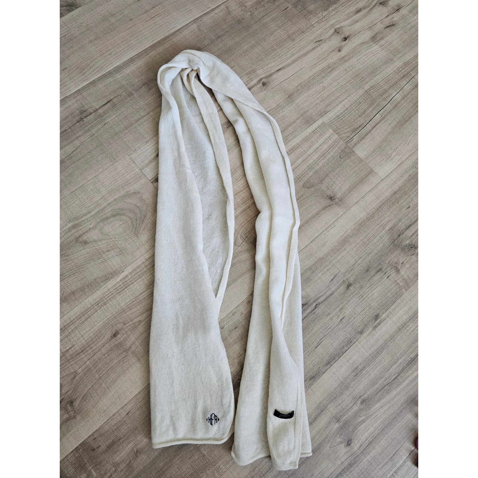 J.Crew Cream Ivory Knit cashmere Scarf Lightweight Winter Wrap Accessory
