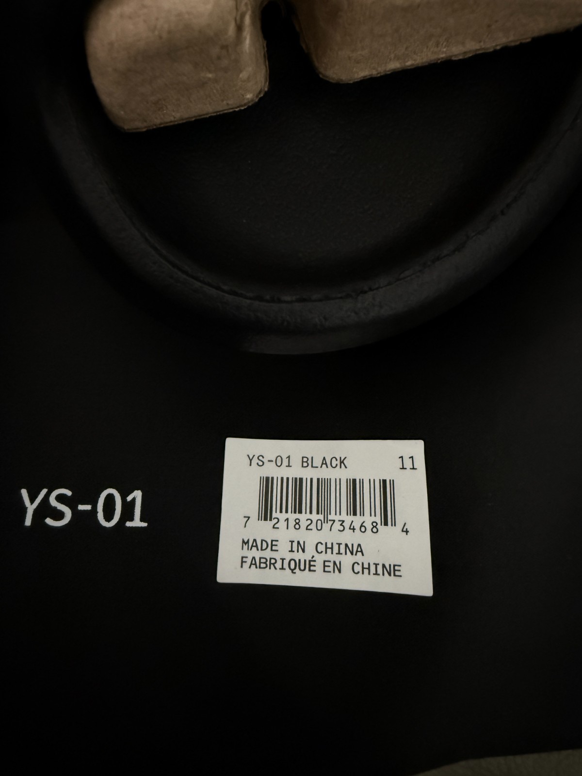 Yeezy Slide YZY YS-01 Black AUTHENTIC NEW 100% Authentic Sizes 9-12 Mens
