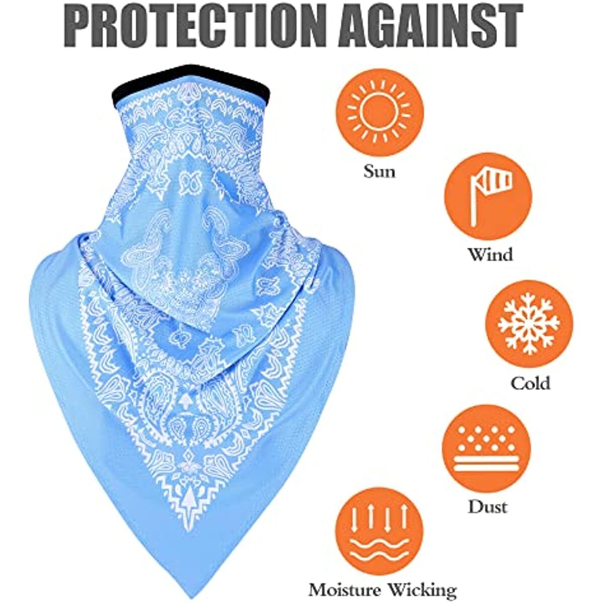 Balaclava Running Face Mask Outdoor Sports Neck Gaiter Bandana Triangle Scarf