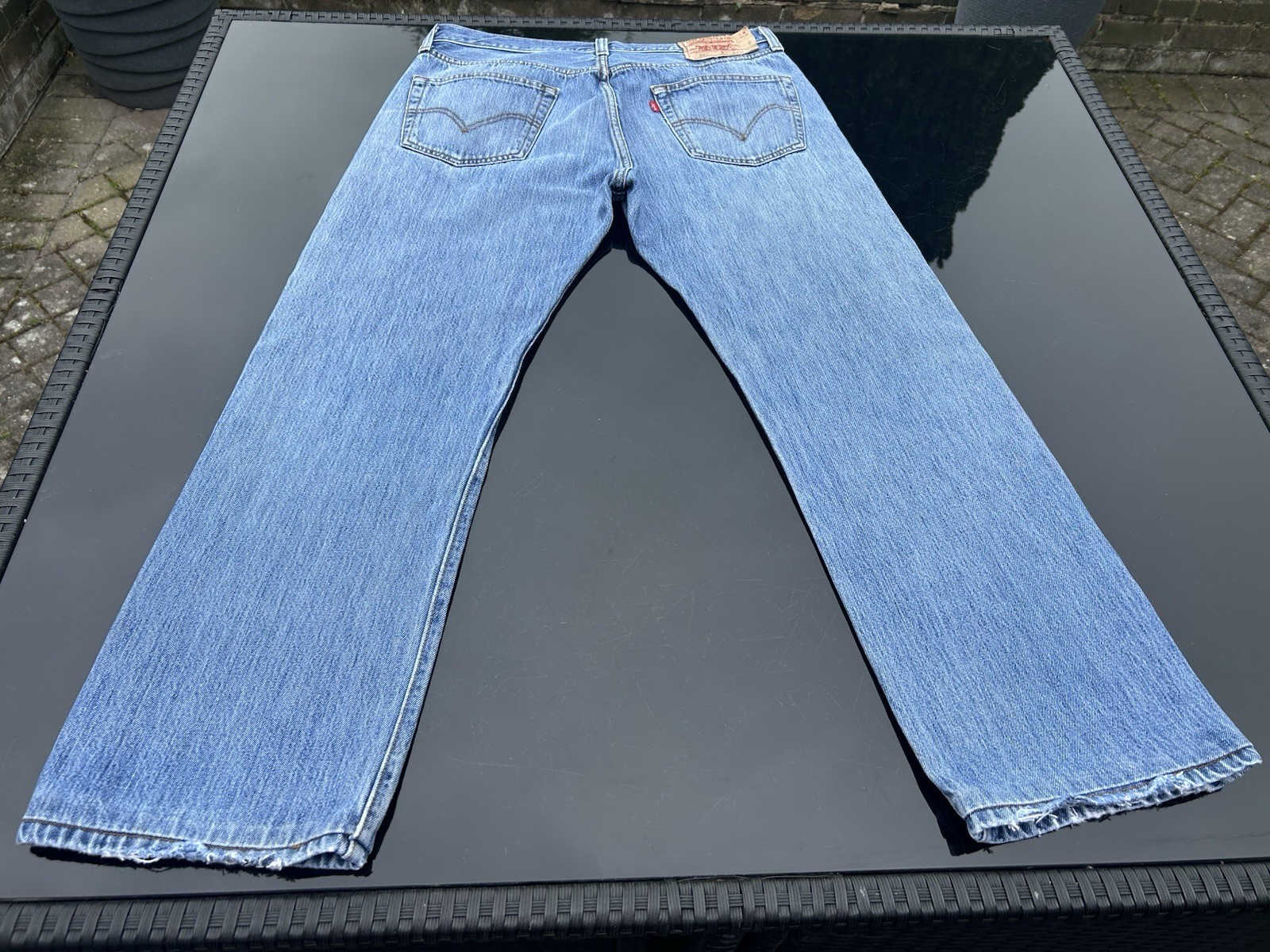 Levi 501 Jeans Waist Size 36in Inside Leg 29in In 100% Denim Cotton