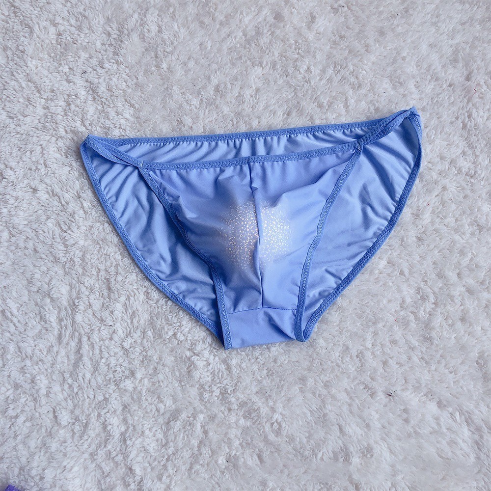 Bikini Underpant Breathable Ice Silk Machine Washable Men Sheer Stretch
